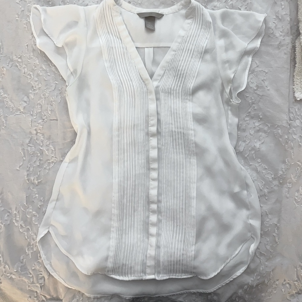 H&M chiffon short sleeve blouse